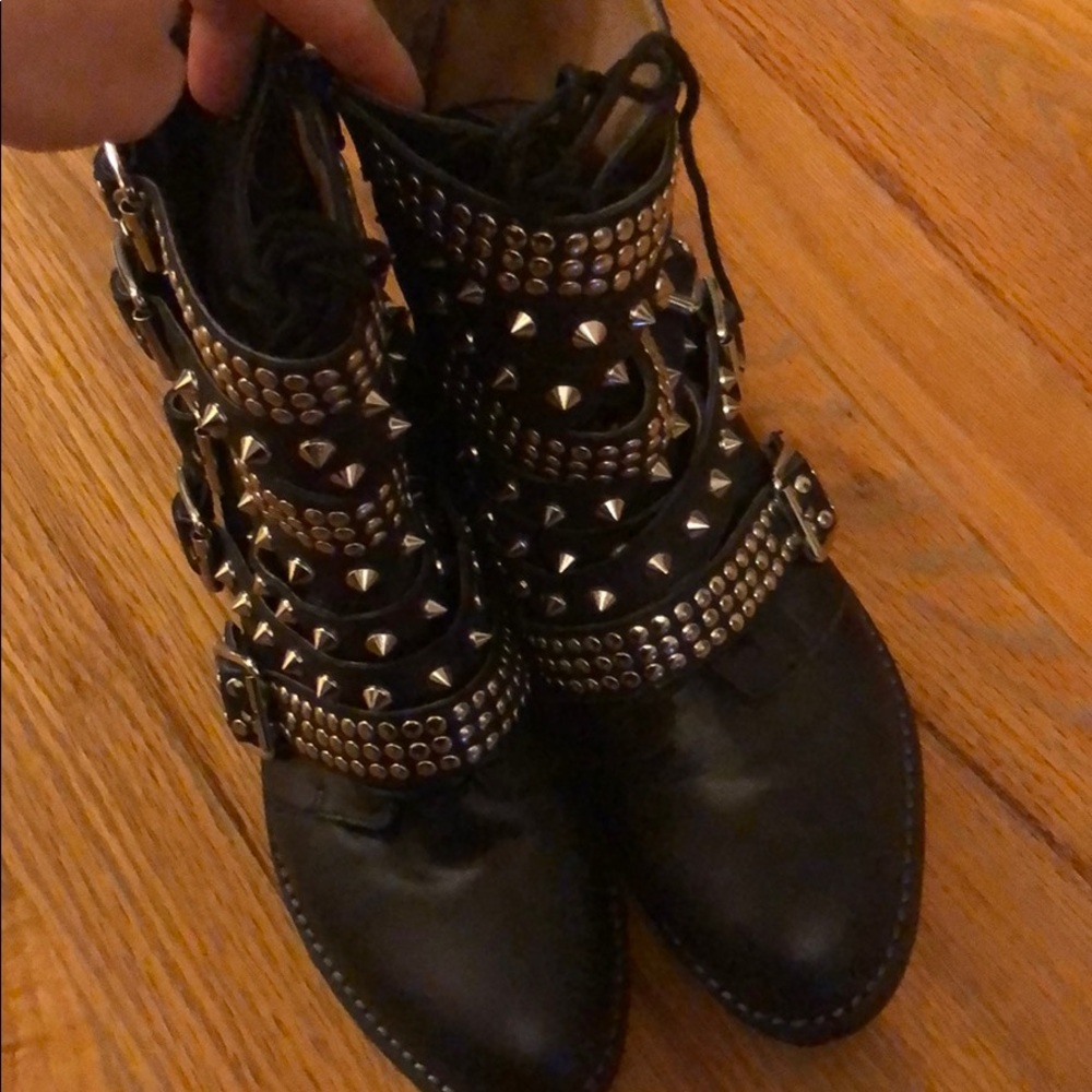 Jeffrey Campbell Cruzado Studded Boots Moto Boot - Picture 6 of 8